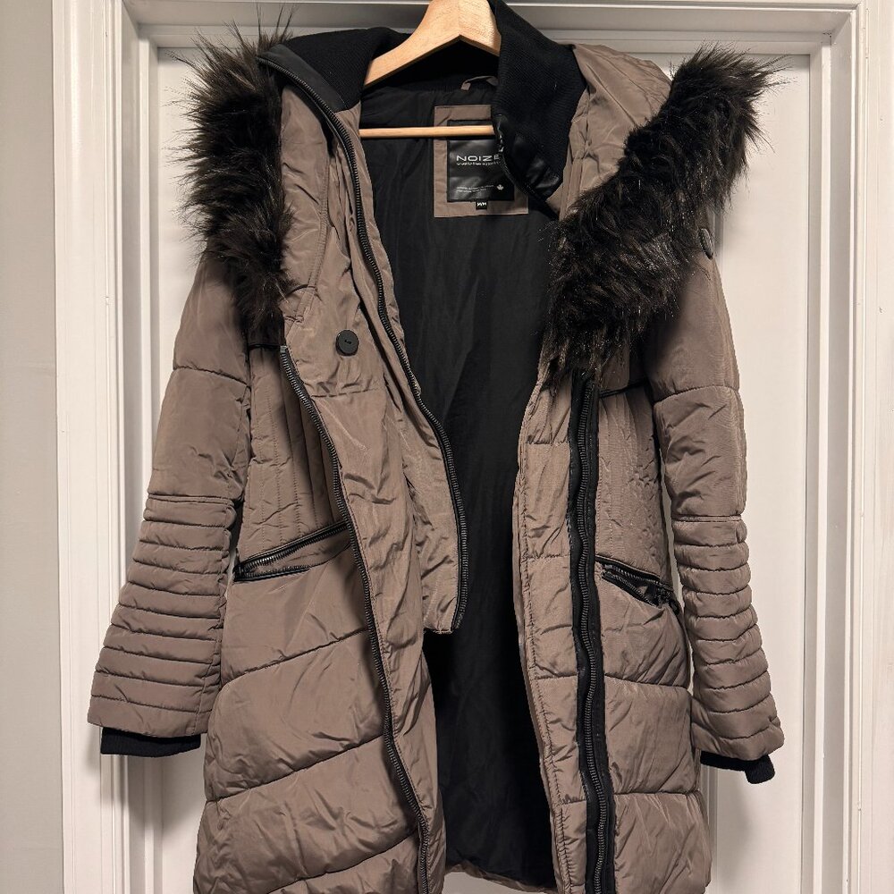 NOIZE GIGI Heavyweight Parka Taupe